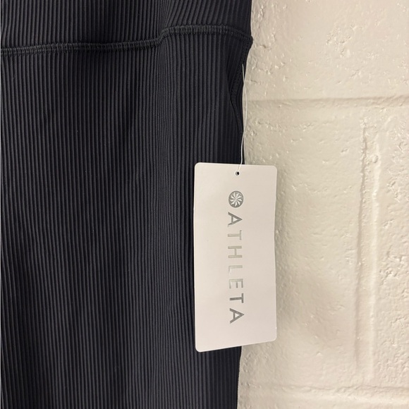 Athleta Elation High Rise Rib Flare Legging Yoga Pants | Black | XL Tall | NWT - Picture 2 of 7